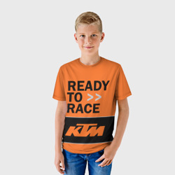 Детская футболка 3D KTM ready to race - фото 2