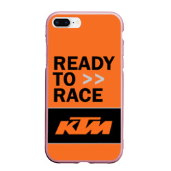 Чехол для iPhone 7Plus/8 Plus матовый KTM ready to race