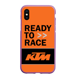 Чехол для iPhone XS Max матовый KTM ready to race
