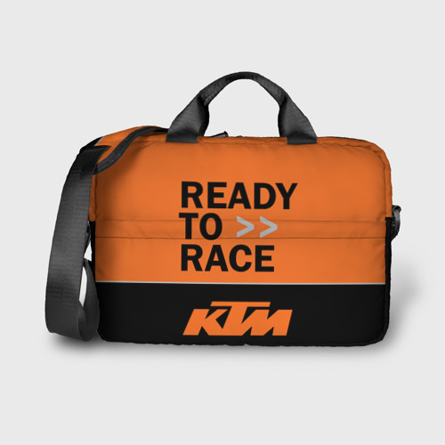 Сумка для ноутбука 3D KTM ready to race, цвет 3D печать