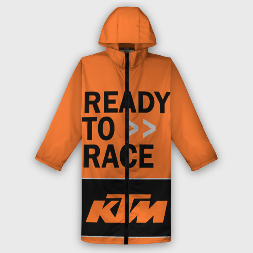 Мужской дождевик 3D KTM ready to race, цвет белый