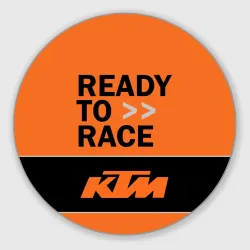 Круглый коврик для мышки KTM ready to race
