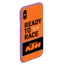 Чехол для iPhone XS Max матовый KTM ready to race - фото 2