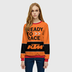 Женский свитшот 3D KTM ready to race - фото 2