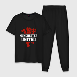 Мужская пижама хлопок Manchester United Red Devils