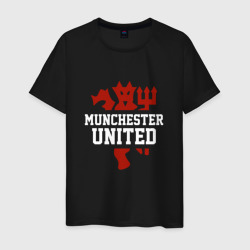 Мужская футболка хлопок Manchester United Red Devils