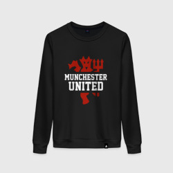 Женский свитшот хлопок Manchester United Red Devils