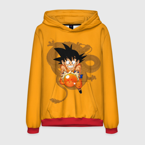 Мужская толстовка 3D Kid Goku, цвет красный