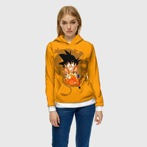 Женская толстовка 3D Kid Goku, цвет 3D печать - фото 3