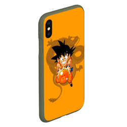 Чехол для iPhone XS Max матовый Kid Goku - фото 2