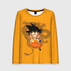 Женский лонгслив 3D Kid Goku
