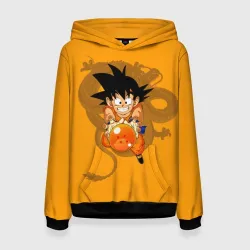 Женская толстовка 3D Kid Goku