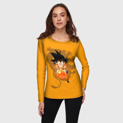 Женский лонгслив 3D Kid Goku - фото 2