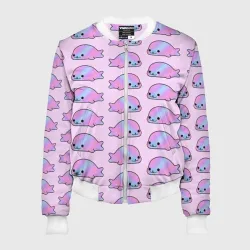 Женский бомбер 3D Нерпы