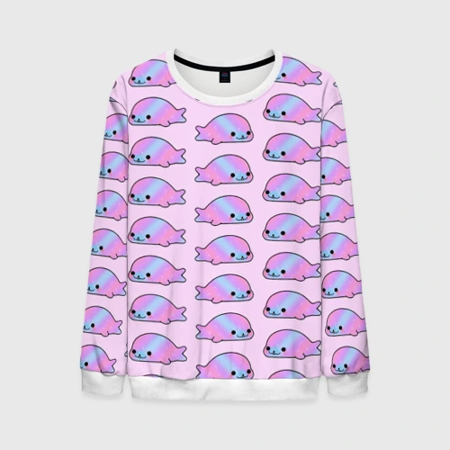 Мужской свитшот 3D Нерпы
