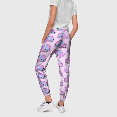 Женские брюки 3D Нерпы, цвет 3D печать - фото 4