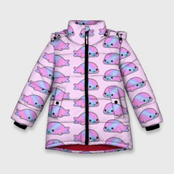 Зимняя куртка для девочек 3D Нерпы