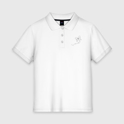 Женское поло хлопок Бабочка