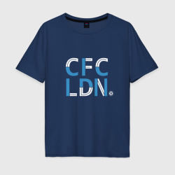 Мужская футболка хлопок Oversize FC Chelsea CFC London 2021-22