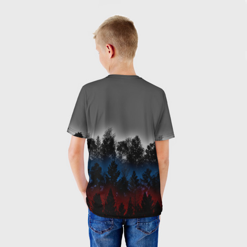 Детская футболка 3D Флаг из леса, цвет 3D печать - фото 4