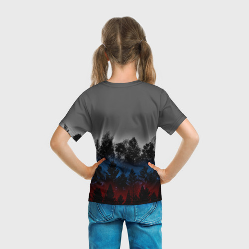 Детская футболка 3D Флаг из леса, цвет 3D печать - фото 6
