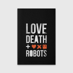 Обложка для паспорта матовая кожа Love Death + Robots