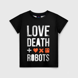 Детская футболка 3D Love Death + Robots