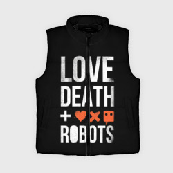 Женский жилет утепленный 3D Love Death + Robots