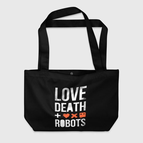 Пляжная сумка 3D Love Death + Robots