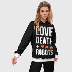 Женский костюм с толстовкой 3D Love Death + Robots - фото 2