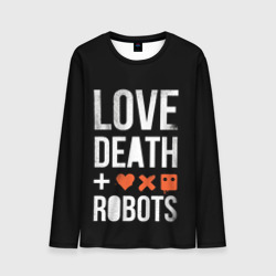 Мужской лонгслив 3D Love Death + Robots