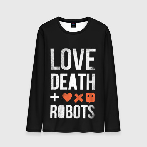 Мужской лонгслив 3D Love Death + Robots, цвет 3D печать