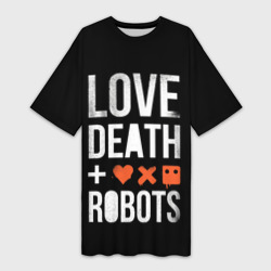 Платье-футболка 3D Love Death + Robots