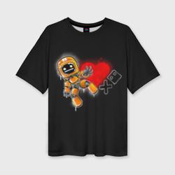 Женская футболка oversize 3D K-VRC Love Death and Robots