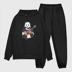 Мужской костюм oversize хлопок Панда гитарист Panda Guitar