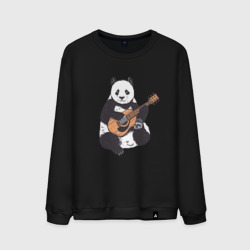 Мужской свитшот хлопок Панда гитарист Panda Guitar