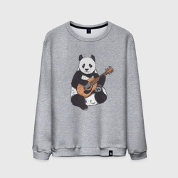 Мужской свитшот хлопок Панда гитарист Panda Guitar