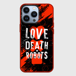 Чехол для iPhone 13 Pro Любовь смерть и роботы соты
