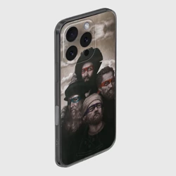 Чехол для iPhone 16 Pro силиконовый с защитой камеры Художники возрождения в повязках, не черепашки - фото 2