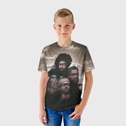 Детская футболка 3D Художники возрождения в повязках, не черепашки - фото 2