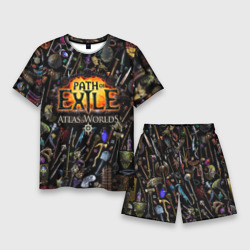 Path of Exile - atlas of worlds – Мужской костюм с шортами 3D с принтом купить