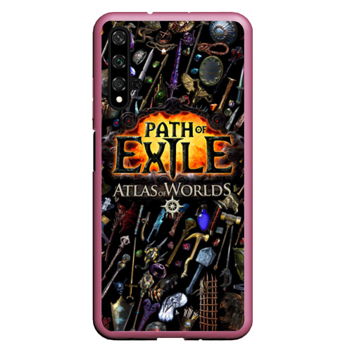 Чехол для Honor 20 Path of Exile, цвет малиновый