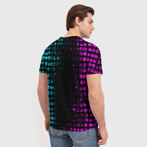 Мужская футболка 3D Любовь смерть и роботы, цвет 3D печать - фото 4