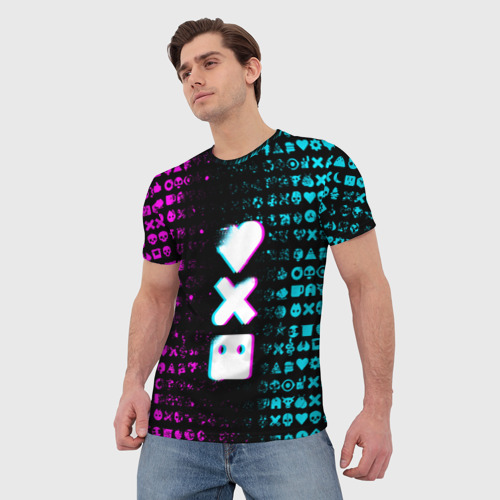 Мужская футболка 3D Любовь смерть и роботы, цвет 3D печать - фото 3