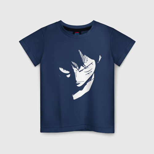 Светящаяся детская футболка с принтом Луффи из аниме One Piece, вид спереди №1