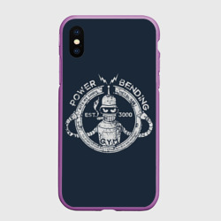 Чехол для iPhone XS Max матовый Сгибальщик 3000
