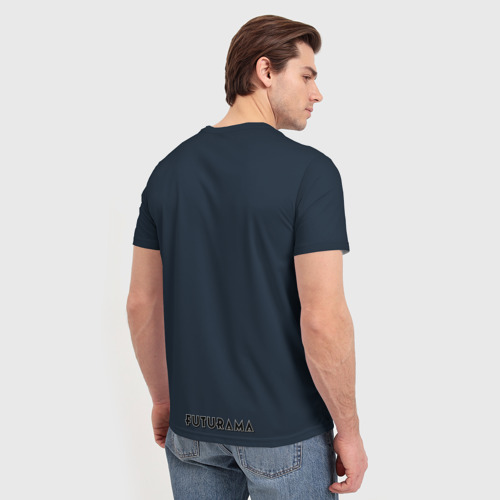 Мужская футболка 3D с принтом Сгибальщик 3000, вид сзади #2