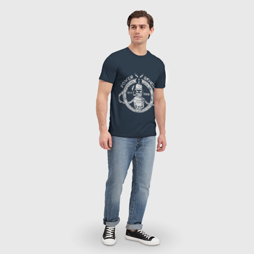 Мужская футболка 3D с принтом Сгибальщик 3000, вид сбоку #3