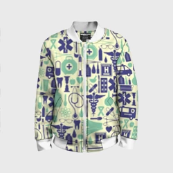 Детский бомбер 3D Медицина Паттерн