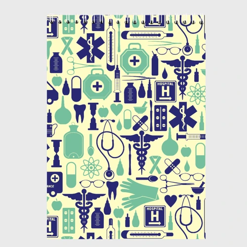 Скетчбук Медицина Паттерн